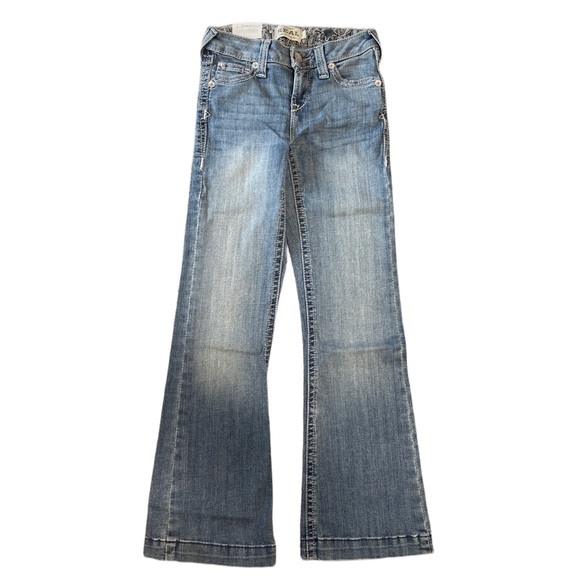 ARIAT Womens Girls R.e.a.l Allessandra Wide Jean Antarctica - Picture 6 of 8